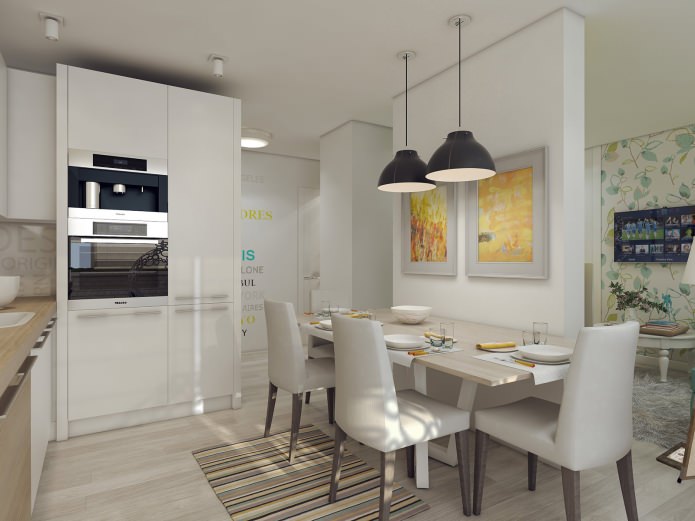 kitchen in the design of a 3-room apartment kitchen in the design of a 3-room apartment