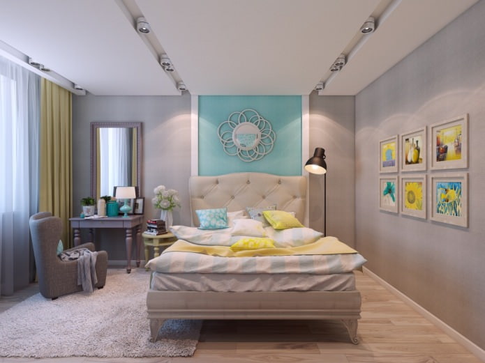 bedroom in apartment design 80 sq. m. bedroom in the design of an apartment of 80 sq. m.