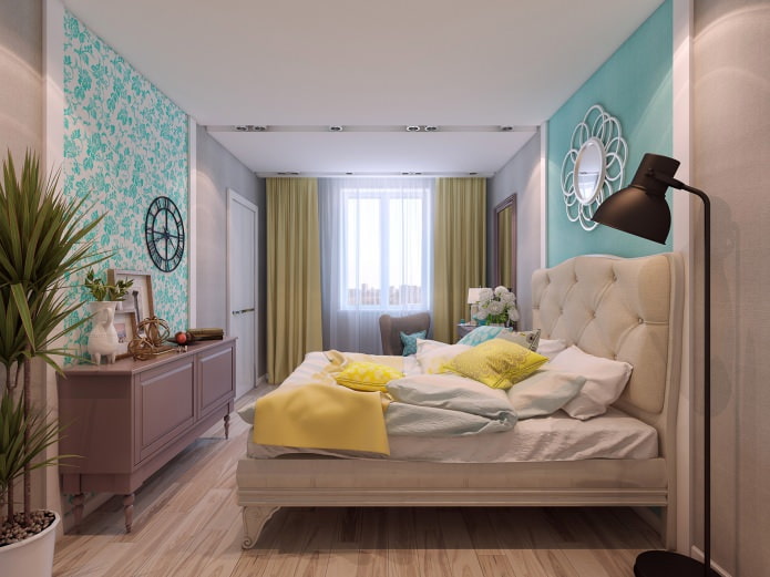 bedroom in the design of an apartment of 80 sq. m. bedroom in apartment design 80 sq. m.
