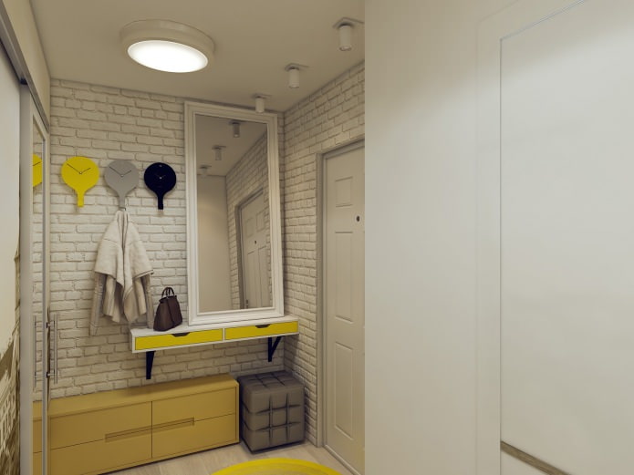 entrance hall in the design of an apartment of 80 sq. m. entrance hall in the design of an apartment of 80 sq. m.