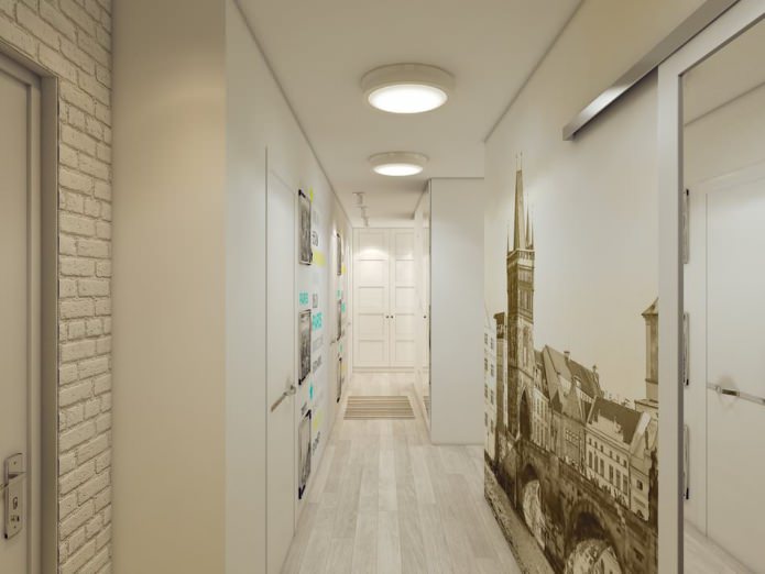 corridor in the design of the apartment is 80 sq. m. corridor in the design of the apartment is 80 sq. m.