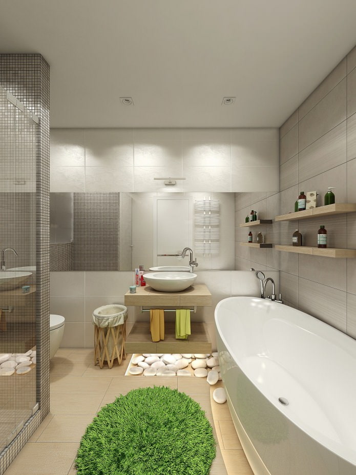 bathroom in apartment design 80 sq. m. bathroom in apartment design 80 sq. m.