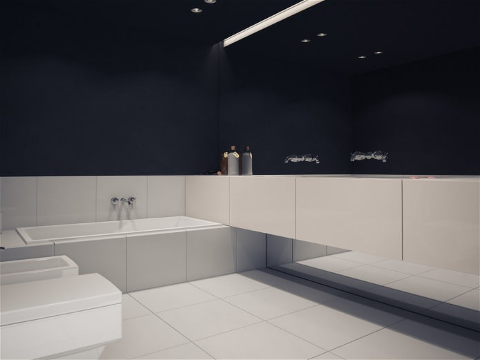 black and white bathroom design