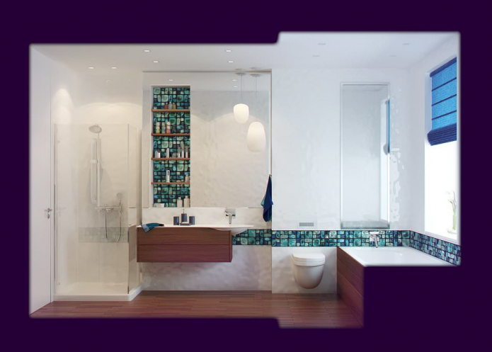 bathroom in the apartment