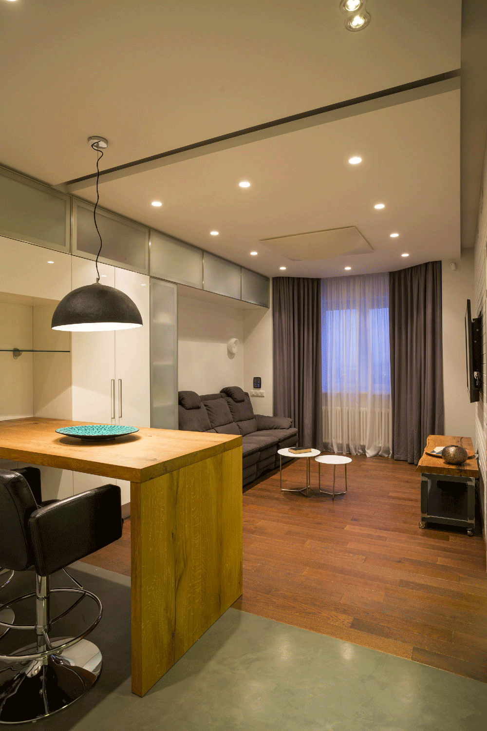 Lighting in the design of a two-room apartment of 43 sq. m. Lighting in the design of a two-room apartment of 43 sq. m.
