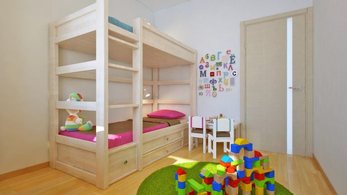 nursery in a two-room apartment