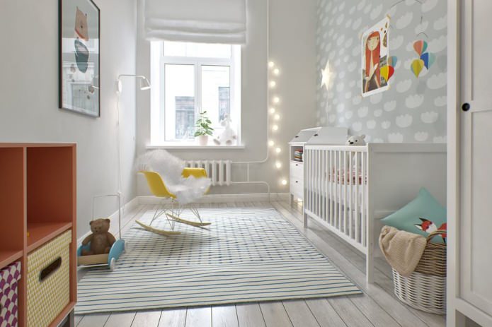 nursery in the design project of an apartment of 100 sq. m. nursery in the design project of an apartment of 100 sq. m.