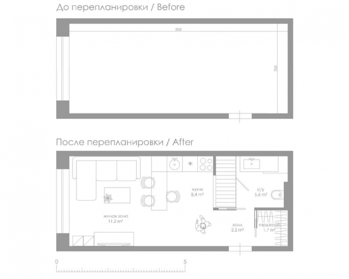 studio layout 29 sq. m. studio layout 29 sq. m.