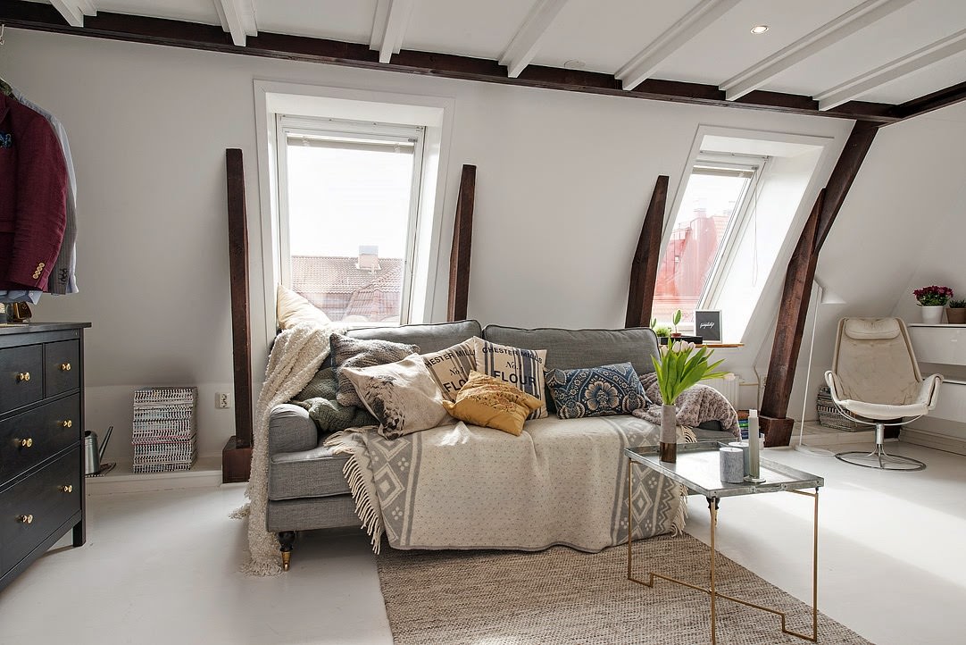 Attic apartment design Attic apartment design