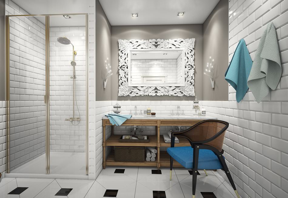 bathroom in apartment design 68 sq. m. bathroom in apartment design 68 sq. m.