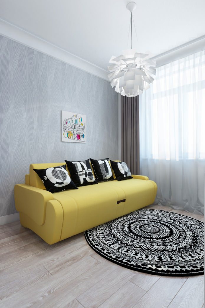 guest room in a modern beautiful apartment