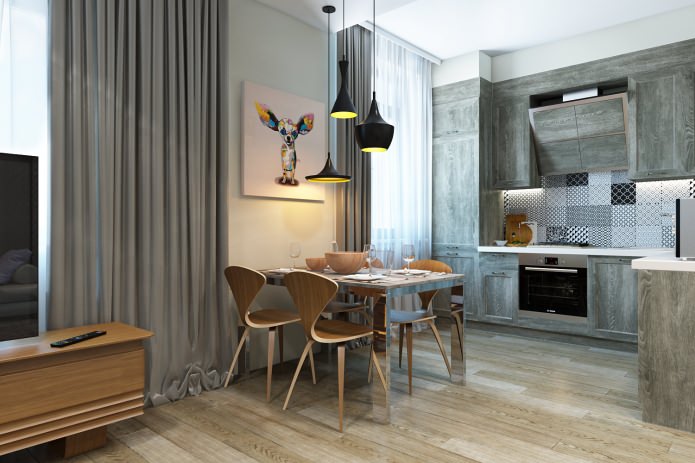 interior of a modern beautiful apartment