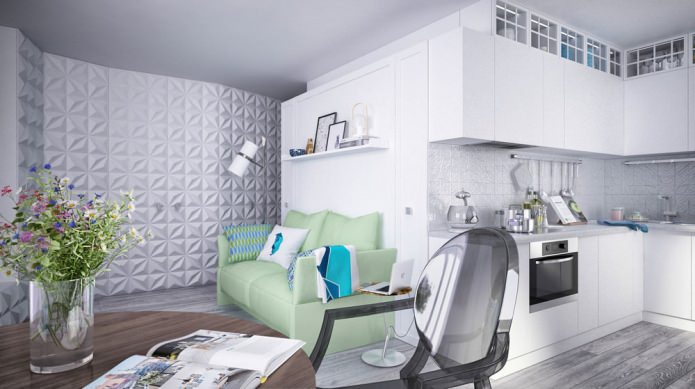 design project for a small apartment of 34 sq. m. design project for a small apartment of 34 sq. m.