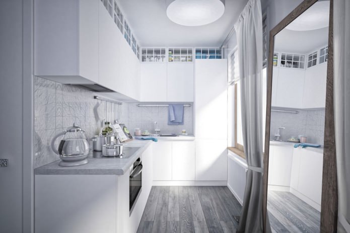 kitchen in the design of a studio apartment 34 sq. m. kitchen in the design of a studio apartment 34 sq. m.
