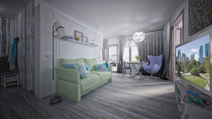 design project for a small apartment of 34 sq. m. design project for a small apartment of 34 sq. m.