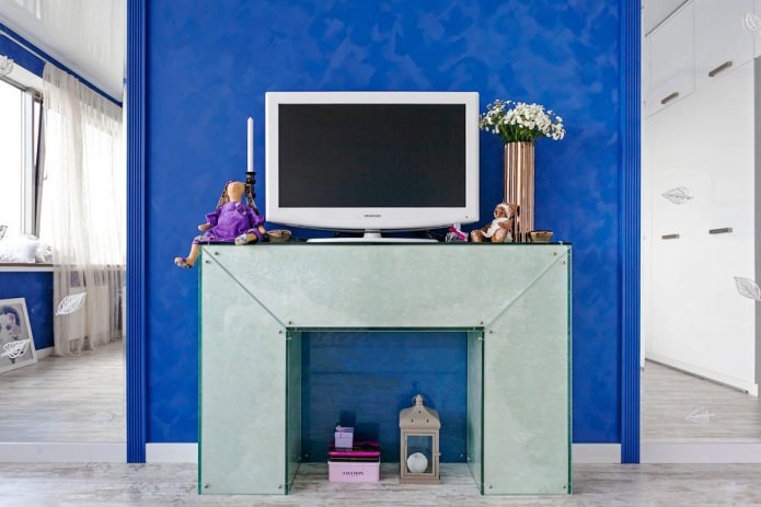 false fireplace in the interior false fireplace in the interior