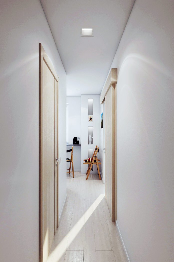 corridor in the interior of a 2-room apartment corridor in the interior of a 2-room apartment