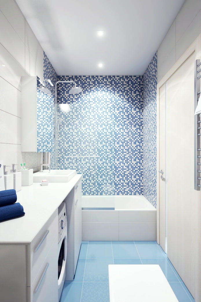 bathroom in the design of a two-room apartment in a panel house bathroom in the design of a two-room apartment in a panel house