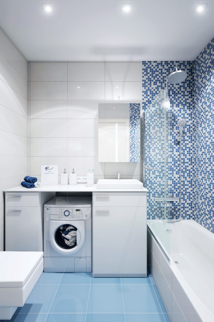 bathroom in the design of a two-room apartment in a panel house bathroom in the design of a two-room apartment in a panel house