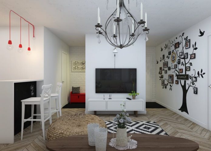 interior of a 2-room apartment interior of a 2-room apartment