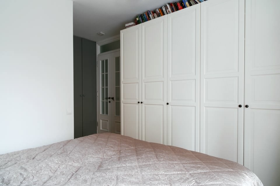 large wardrobe in the bedroom