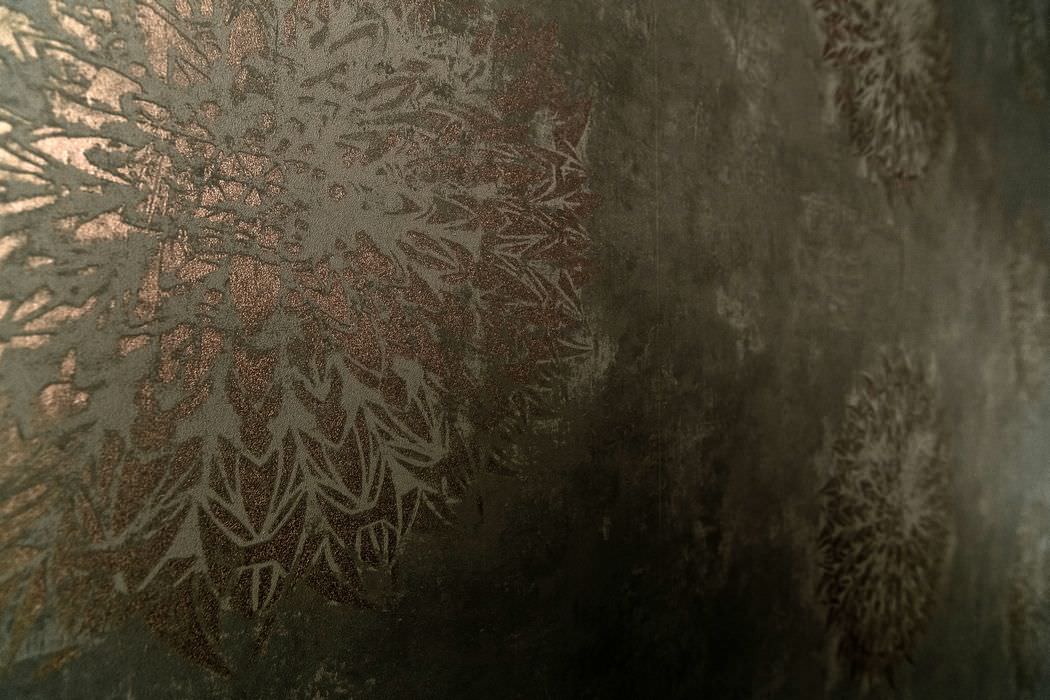 wallpaper in the design of an apartment of 64 sq. m.