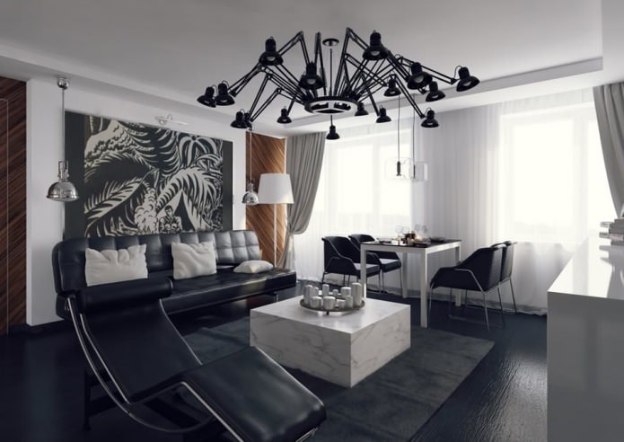 the interior of the apartment is 54 sq. m. the interior of the apartment is 54 sq. m.