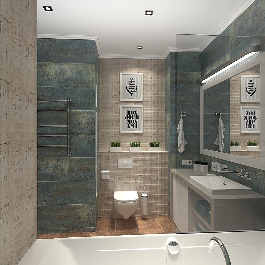 photo of the project of a 2-room apartment: bathroom photo of the project of a 2-room apartment: bathroom