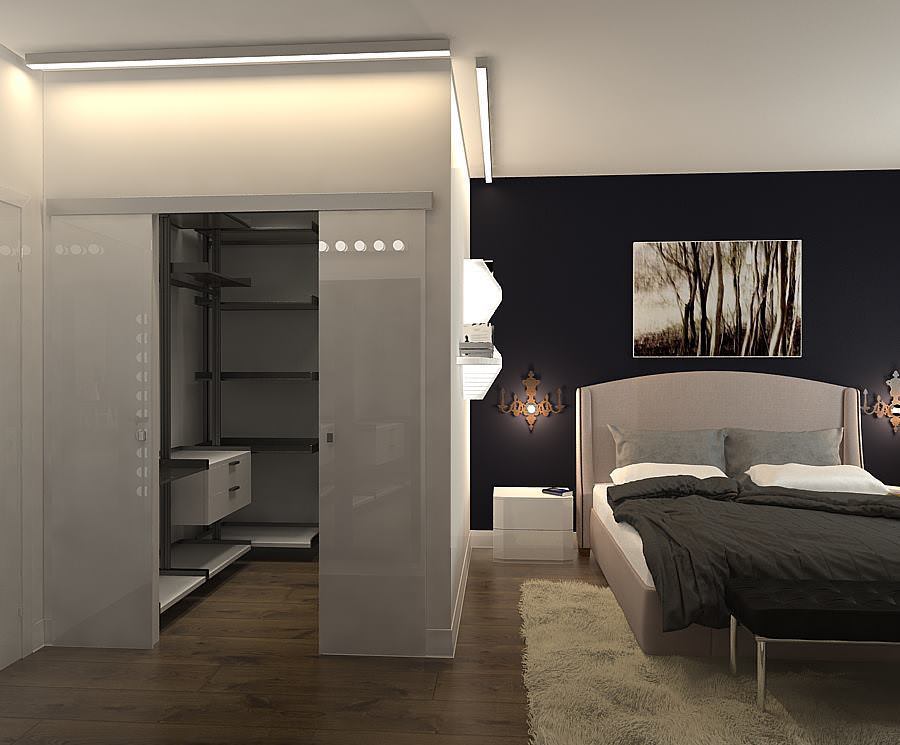 photo of the project of a 2-room apartment: bedroom photo of the project of a 2-room apartment: bedroom