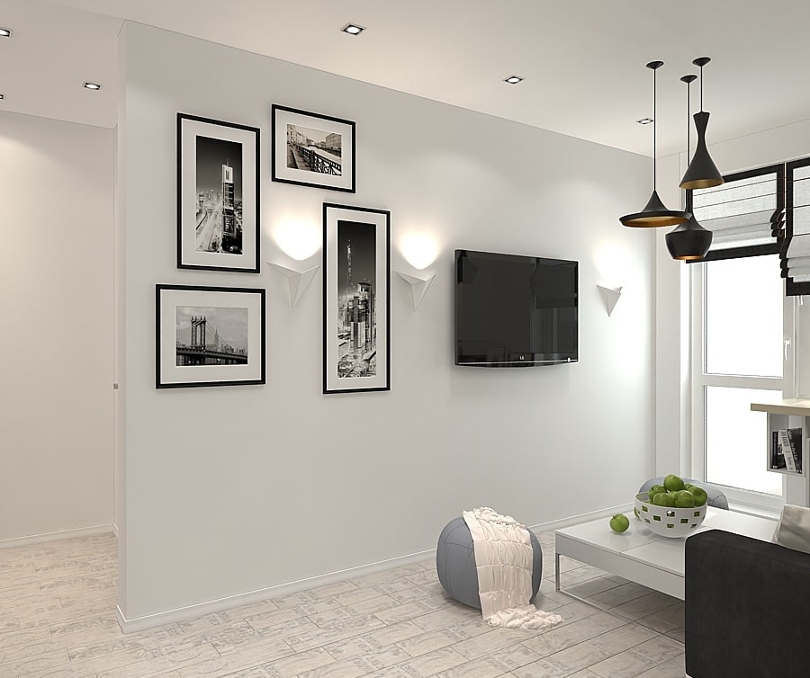 photo of the project of a 2-room apartment photo of the project of a 2-room apartment