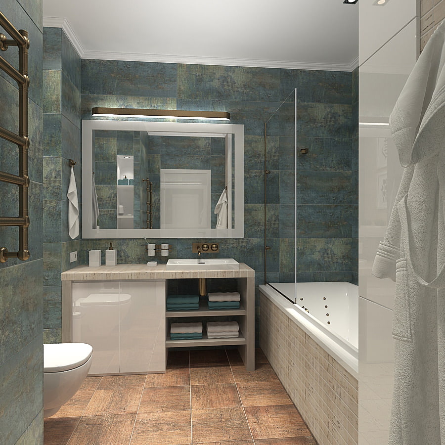 photo of the project of a 2-room apartment: bathroom photo of the project of a 2-room apartment: bathroom