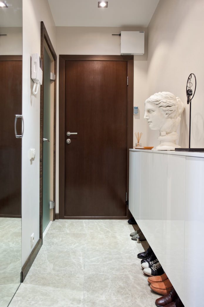 Floor tiles and false ceiling