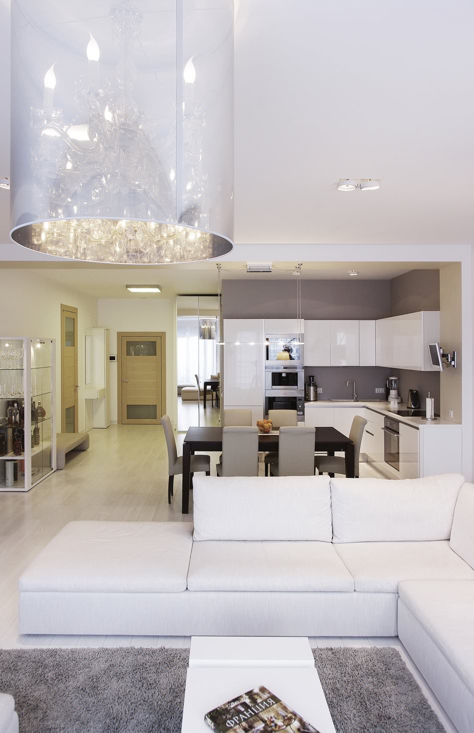 Modern apartment interior design in the style of minimalism Modern apartment interior design in the style of minimalism