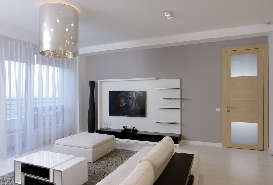 Modern apartment interior design in the style of minimalism Modern apartment interior design in the style of minimalism