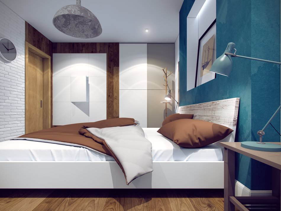 bedroom in a two-room