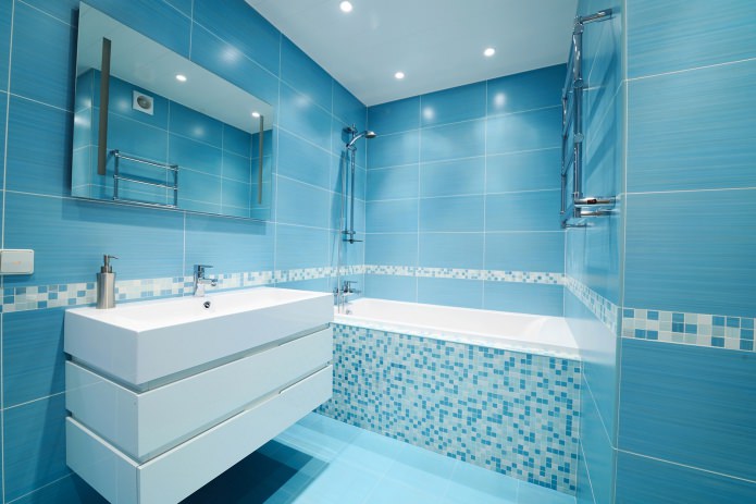 blue bathroom design in modern style blue bathroom design in modern style