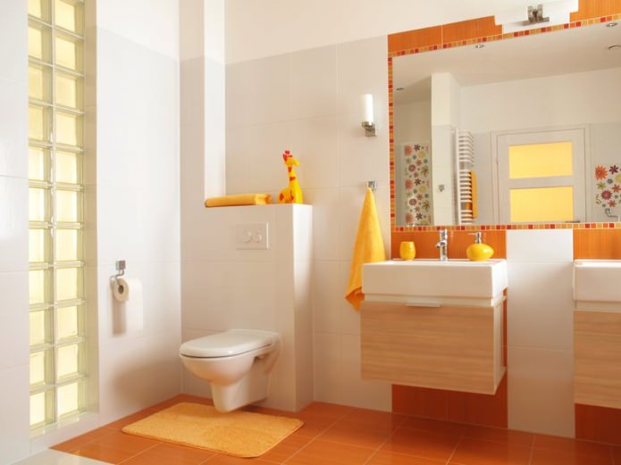 orange bathroom design orange bathroom design