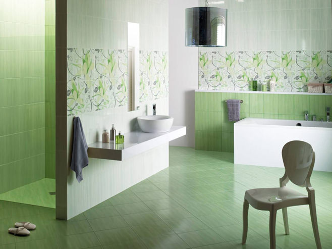 green bathroom design