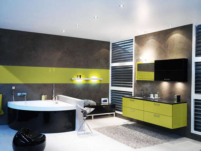 green bathroom design