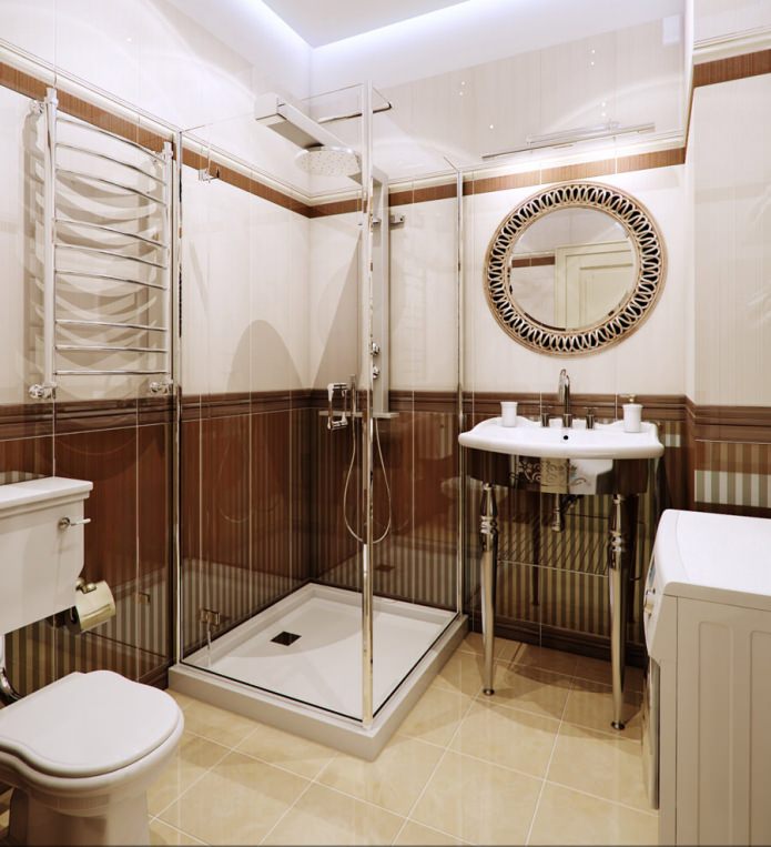 Bathroom in brown tones