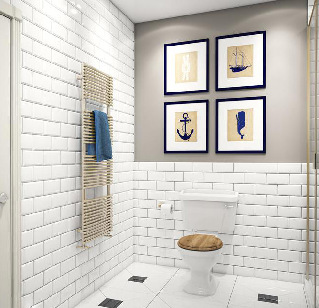 bathroom in nautical style