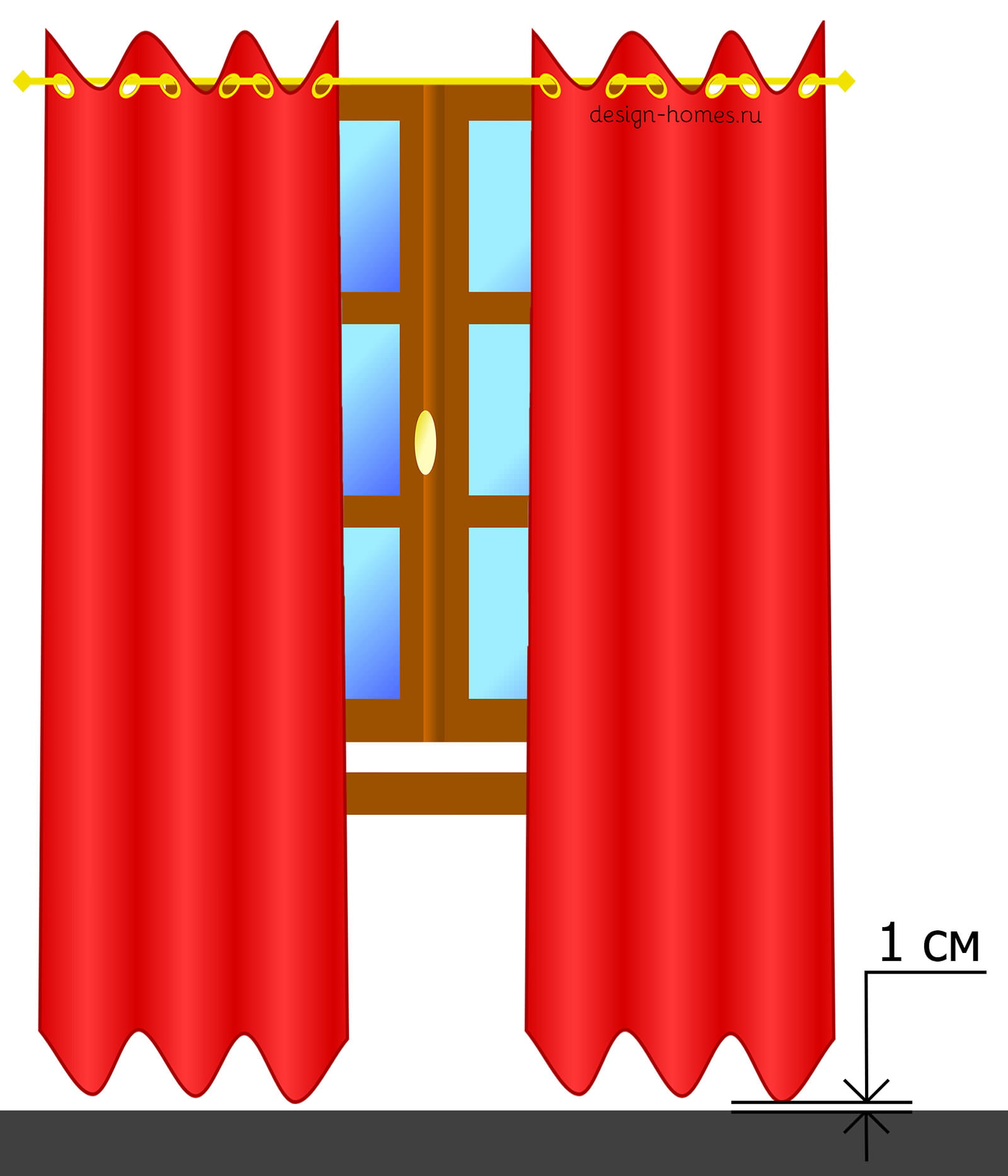 fabric consumption for curtains
