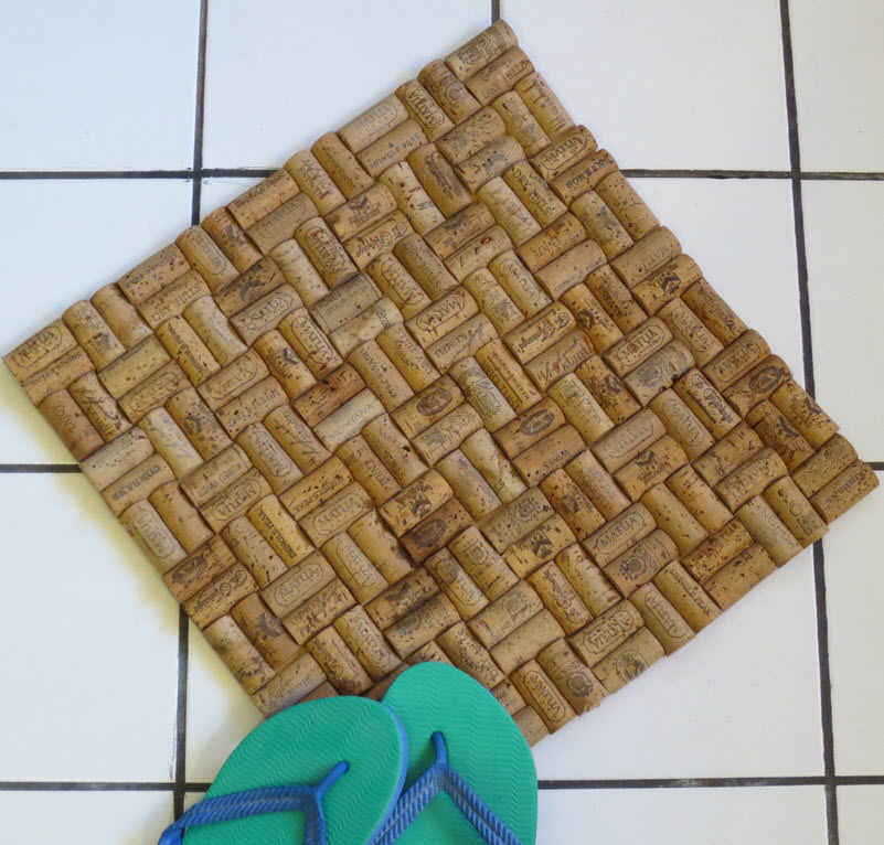 How to make a rug from bottle corks? How to make a rug from bottle corks?