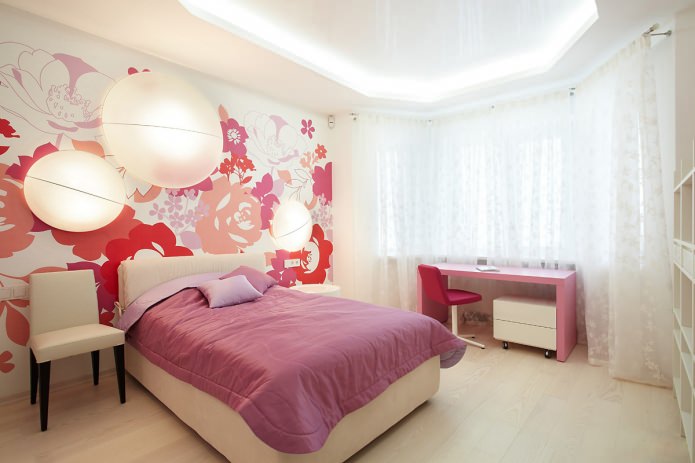White and pink bedroom White and pink bedroom