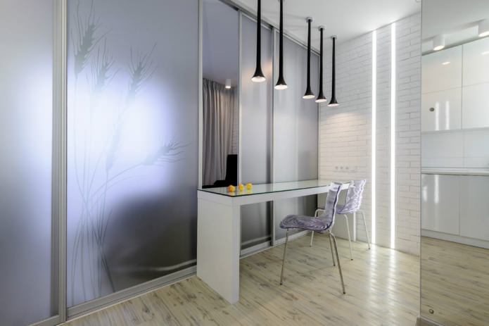 Kitchen-bedroom interior