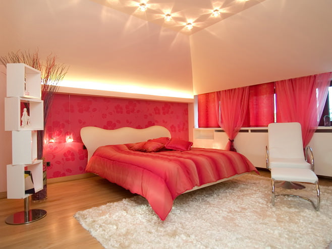 Bedroom in red