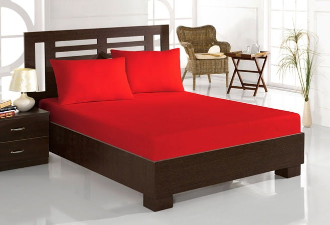 Photo of the red bedroom