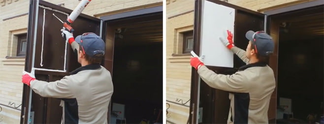 how to insulate an iron front door