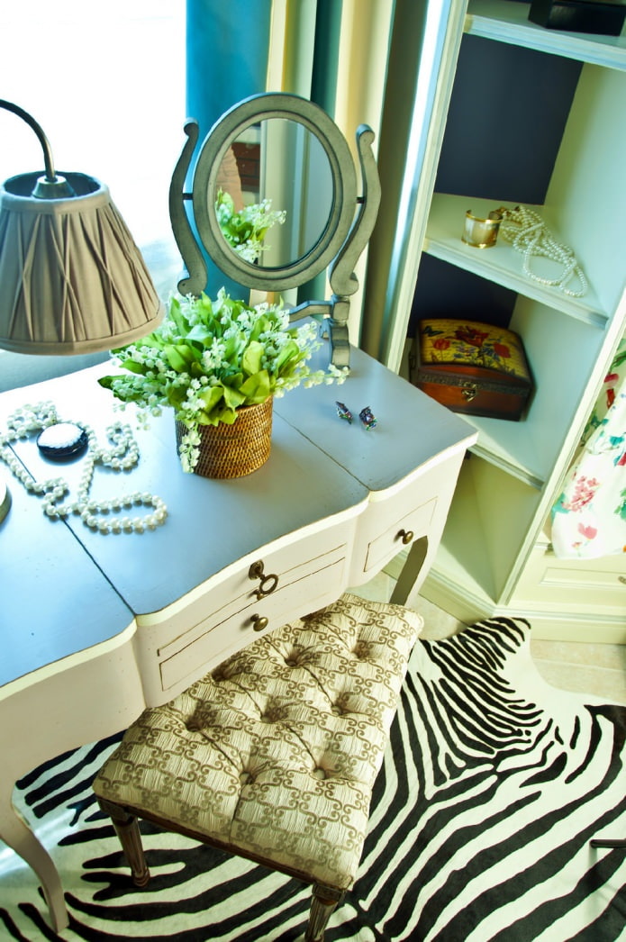 dressing table in the dressing room on the balcony dressing table in the dressing room on the balcony