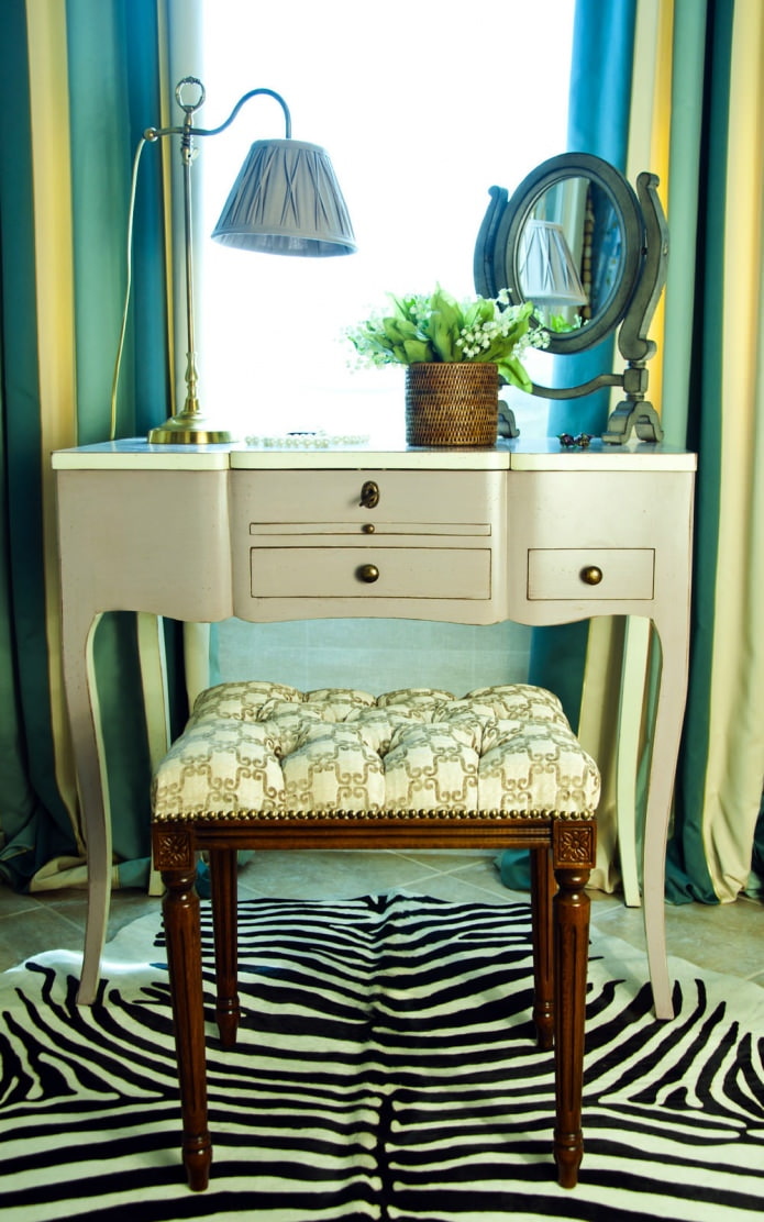dressing table in the dressing room on the balcony dressing table in the dressing room on the balcony